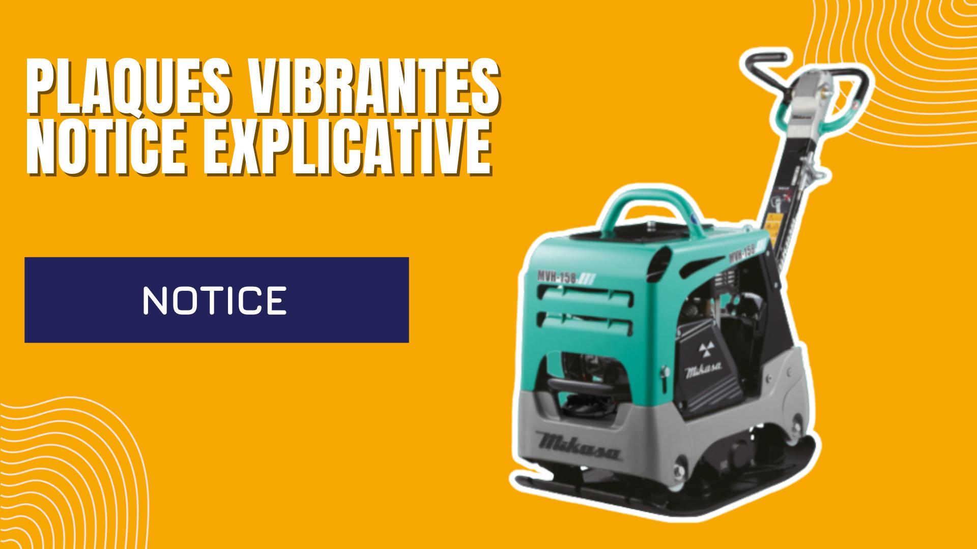 Plaque Vibrante Notice explicative