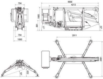Nacelle-araignee-imer-IMR15 schema technique