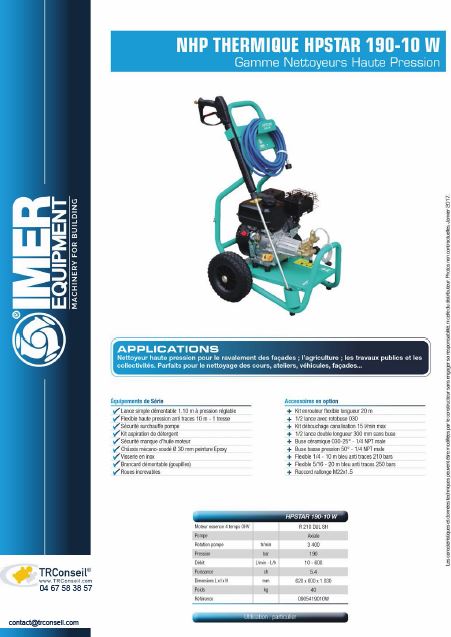 icone catalogue nhp thermique 190-10w