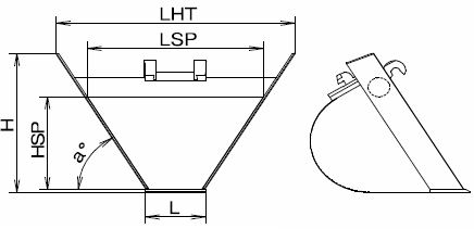 godet-trapeze-minipelle-tractopelle-klac-industrie-modele-C-specifications