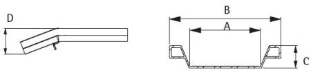 Rampes aluminium M050 schema