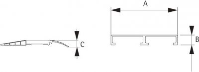 Rampes legeres anti-derapantes M030 M040 schema