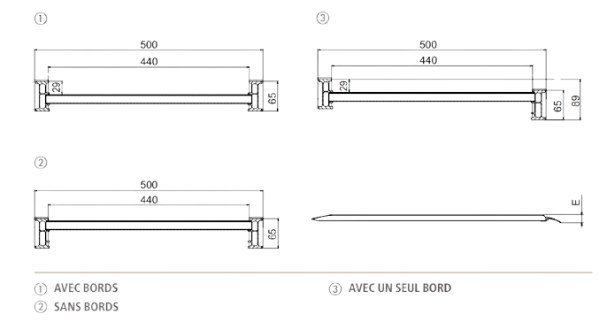 Rampes courtes SHF schema