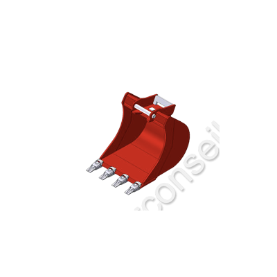 Godet de 500mm AR15 pour mini pelle 1200-1800Kgs