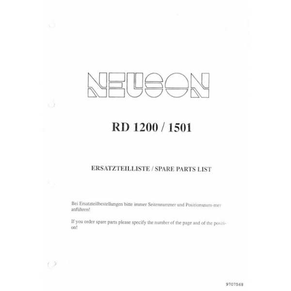 catalogue_pieces_detachees_neuson_1501rd