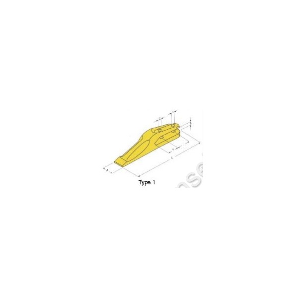 Dent à fourche type tractopelle JCB 53103205