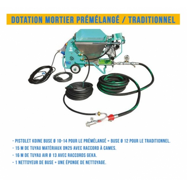 dotation mortier prmlang traditionnel pompe a vis  small 50 imer