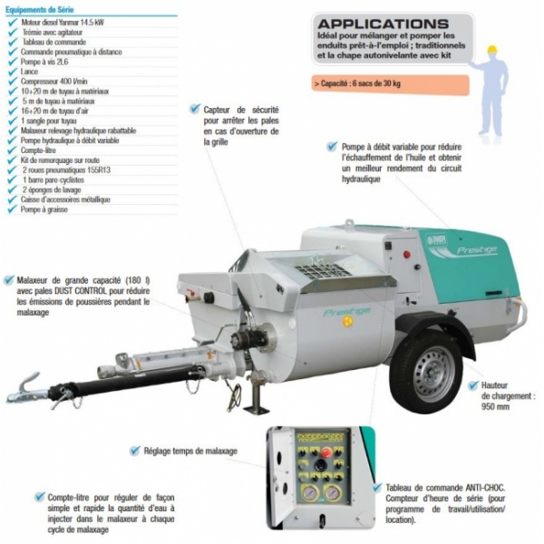 machine-a-projeter-relavae-hydraulique-imer-application