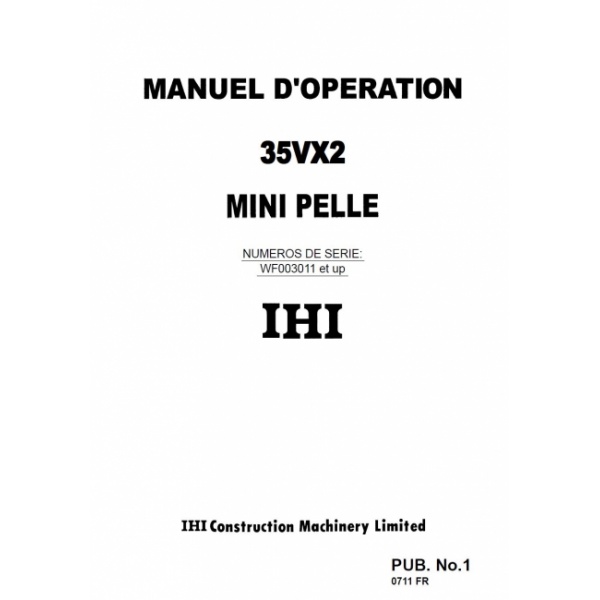 manuel utilisateur ihi imer 35vx2